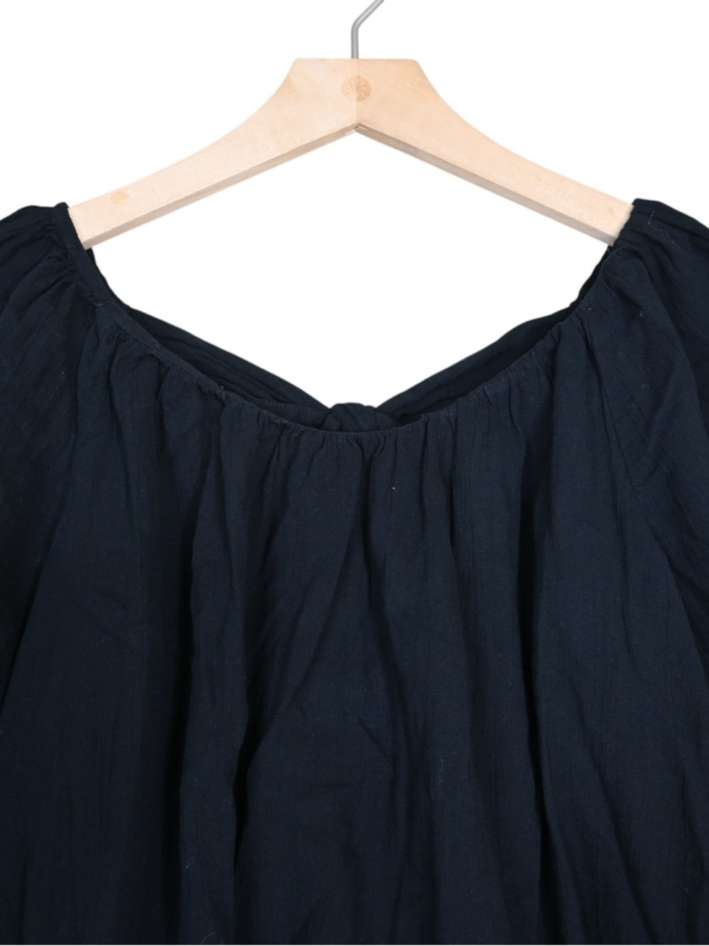 Old Navy Women's S Black Off-the-Shoulder Puff Sleeve Top - Picture 3 of 9
